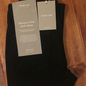 Everlane high rise stretch skinny denim ankle NWT